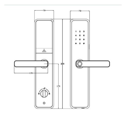 Khóa thông minh cửa gỗ DR-053 - Ảnh 2