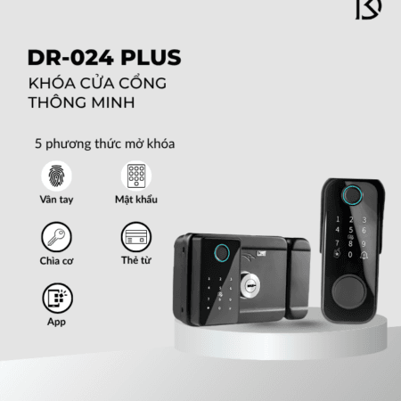 khóa thông minh cửa cổng dr-024 plus