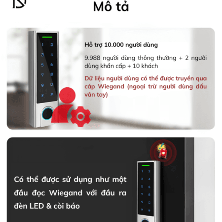 khóa thông minh kiểm soát ra vào dr-200
