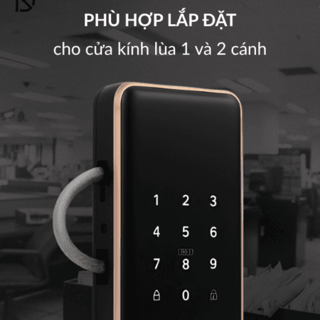 khóa cửa kính cường lực thông minh dr-063