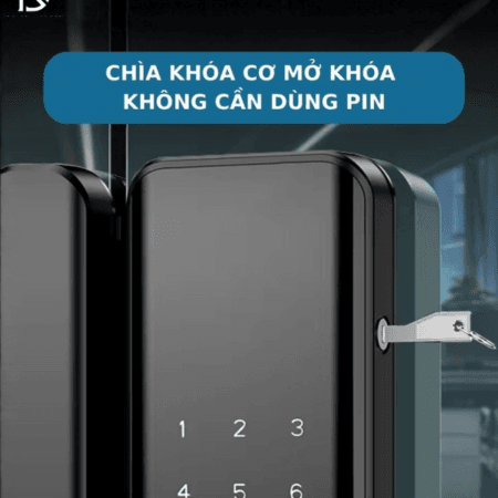 khóa cửa kính cường lực thông minh dr-061