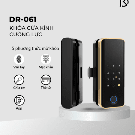 khóa cửa kính cường lực thông minh dr-061