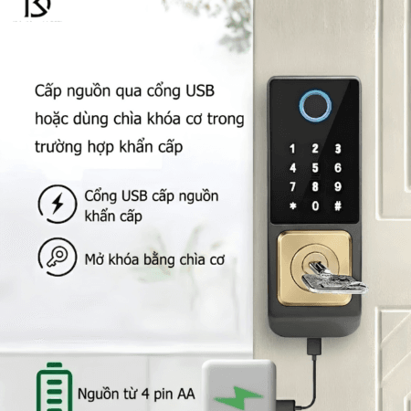 khóa cửa cổng thông minh dr-023 plus