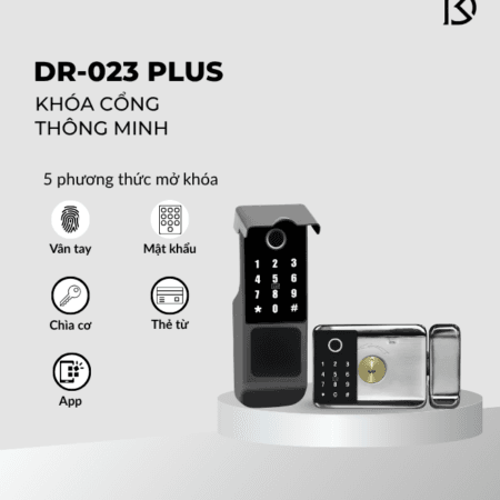 khóa cửa cổng thông minh dr-023 plus