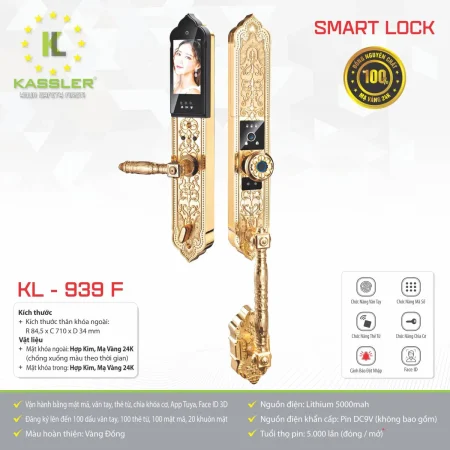 Khóa cửa vân tay đại sảnh KASSLER - KL939F