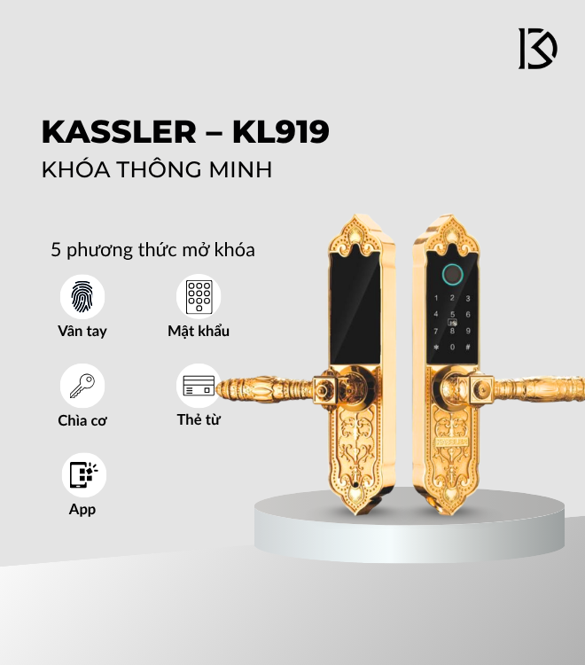 khóa cửa thông minh kassler kl919