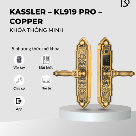 khóa cửa thông minh KASSLER – KL919 PRO – COPPER
