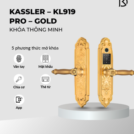 khóa cửa thông minh KASSLER – KL919 PRO – GOLD