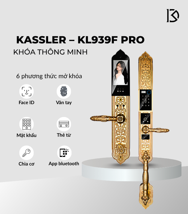khóa cửa thông minh KASSLER – KL939F PRO