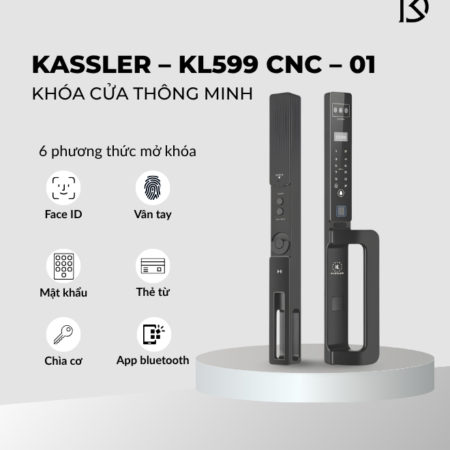 khóa cửa thông minh KASSLER – KL599 CNC – 01