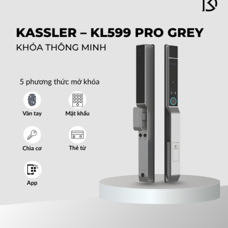 khóa cửa thông minh KASSLER – KL599 PRO GREY
