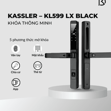khóa cửa thông minh KASSLER – KL599 LX BLACK