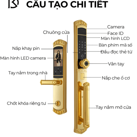 khóa thông minh KT C968 Face ID