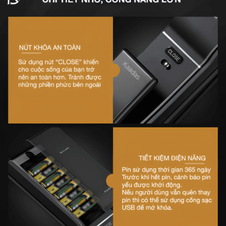 khóa thông minh vân tay Kaadas K9-5
