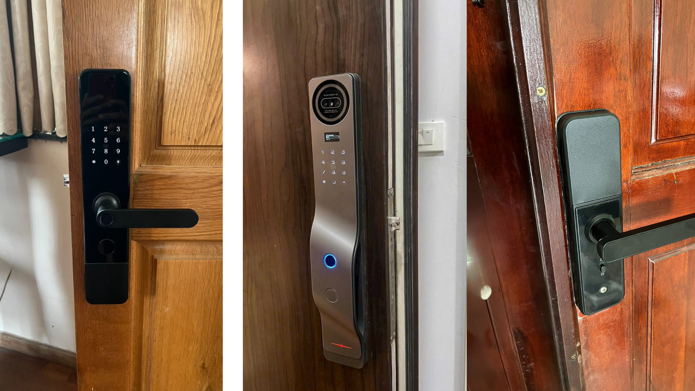 Lắp Khóa Vân Tay Cho Cửa Gỗ