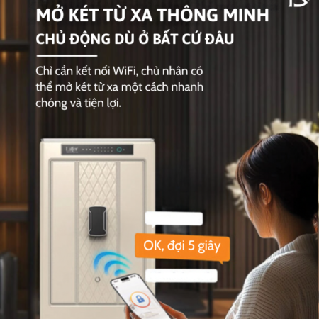két sắt thông minh bọc da Laffer LD
