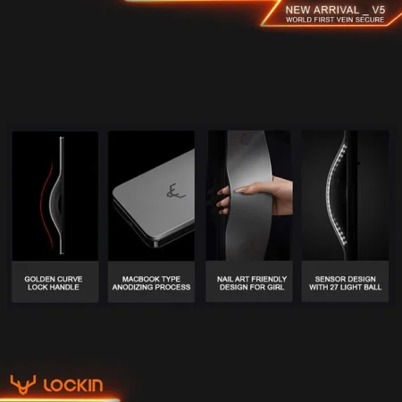 Màn hình hiển thị camera trên khóa cửa vân tay Xiaomi Lockin V5 Max