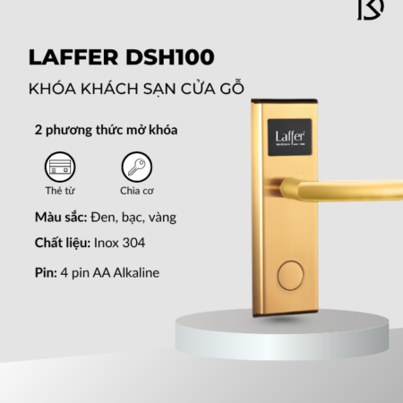 khóa khách sạn cửa gỗ Laffer DSH100