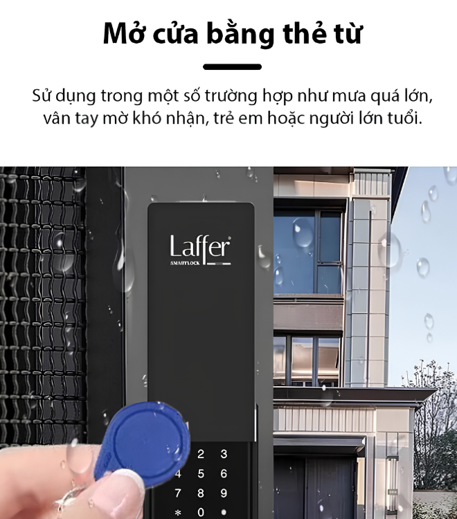 khóa cổng thông minh Laffer A18 Pro 2026