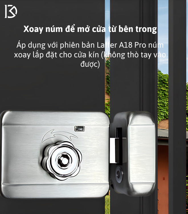khóa cổng thông minh Laffer A18 Pro 2026