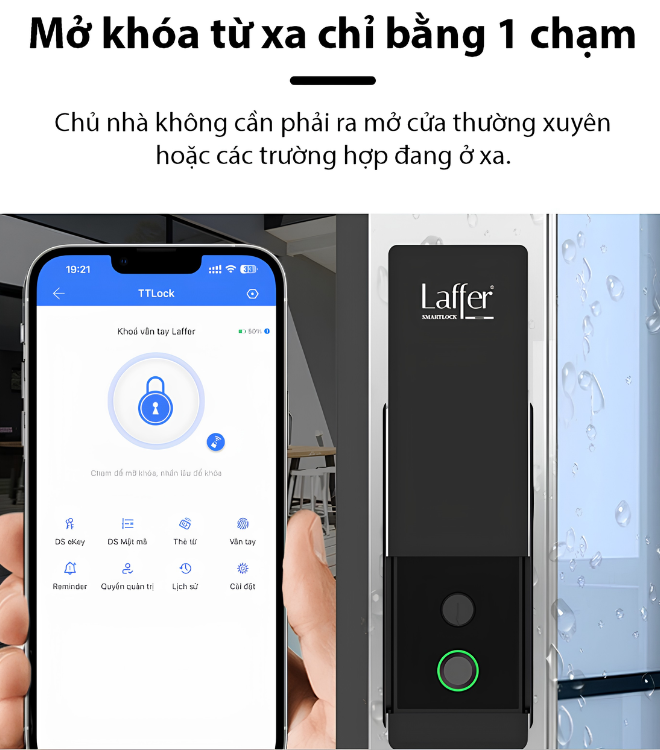 khóa cổng thông minh Laffer A18 Pro 2026