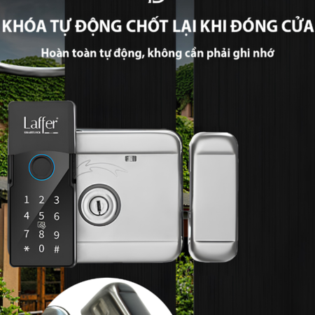 khóa cổng thông minh Laffer A18 Pro 2026
