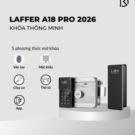 khóa cổng thông minh Laffer A18 Pro 2026