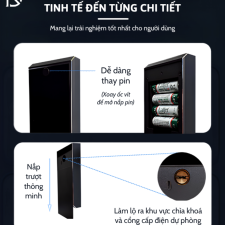 khóa cửa gỗ thông minh Laffer LC03 CNC 2026